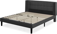 ZINUS Dori Upholstered Platform King Bed Frame
