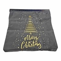 Black Velvet Christmas Pillow Case