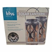 Bliss Outdoors Set of 2 Solar LED Lanterns W