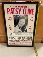 Patsy cline advertising poster 23” x 15”