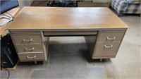 Metal desk 5’ x 30”, 29” tall