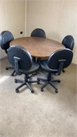 48” round table w/ 5 chairs