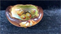Signed Pickard China Footed Bowl w/ Pears