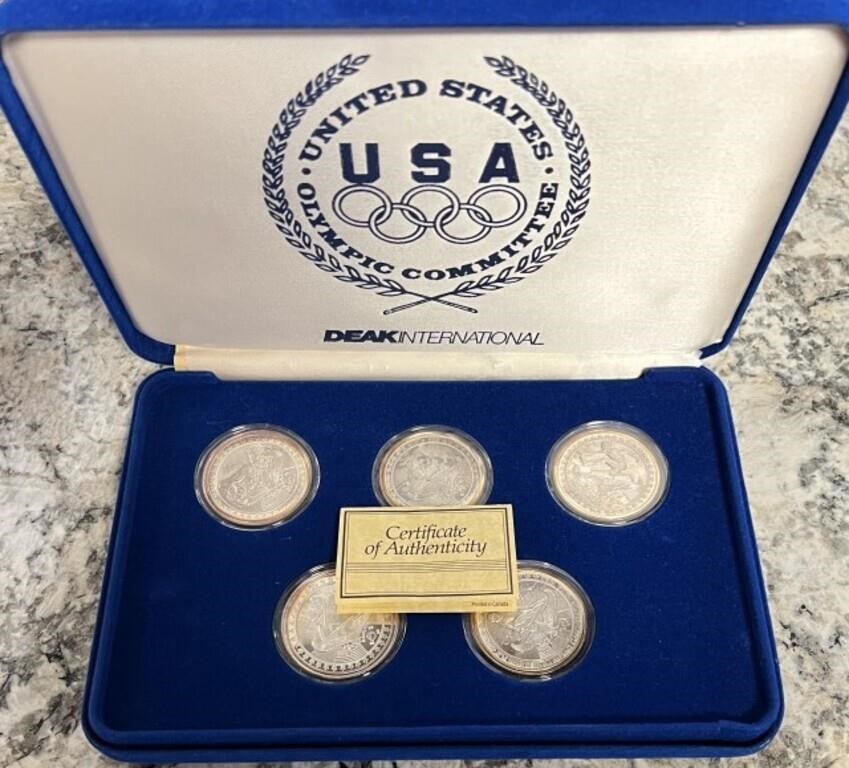 1988 U.S. OLYMPICS SILVER COIN SET