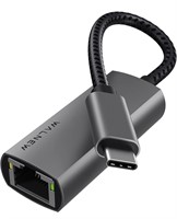($20) USB-C to Ethernet Adapter, WALNEW U