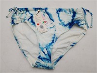 NEW Calia Women's Ruched Bikini Bottom - M