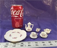 Vintage Miniature Tea Set, Floral Design