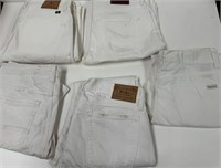 QTY 5 Assorted White Pants for Men's