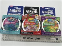 NEW Lot of 3- Crazy Arron’s Thinking Putty