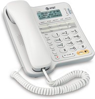AT&T CL2909 Corded Phone  Speakerphone  ID  White