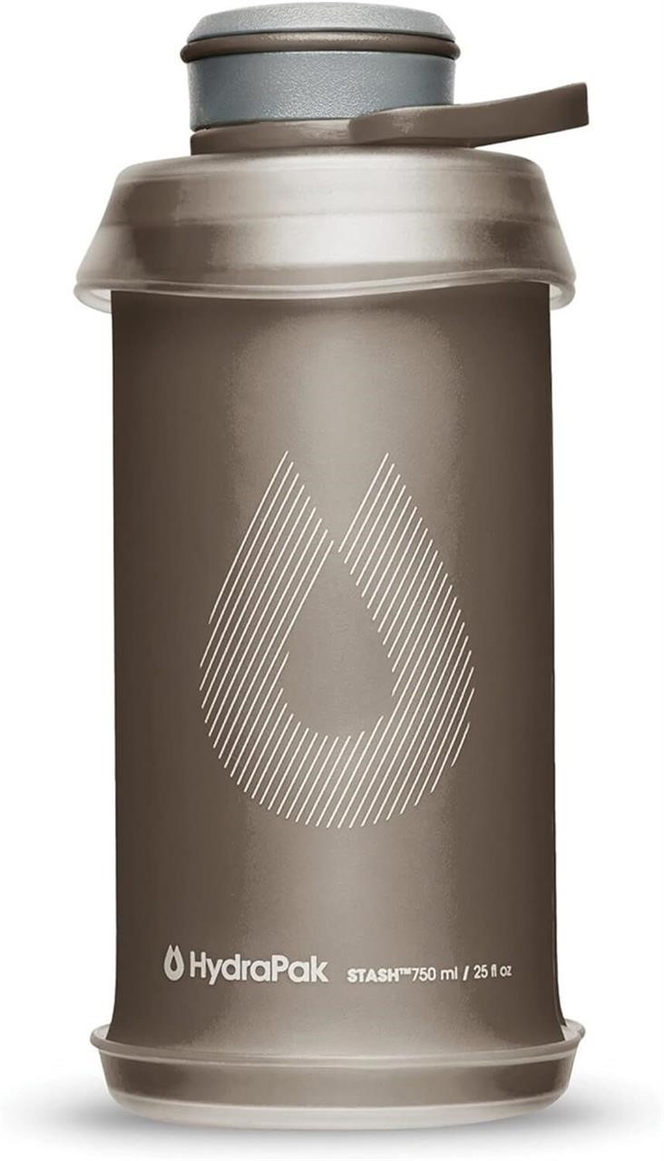 Hydrapak Stash 1L Water Bottle - Mammoth Grey