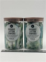 NEW Lot of 2-30ct Organic Cotton Tampons