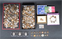 Large Foreign World Coin Collection 1000+ Coins