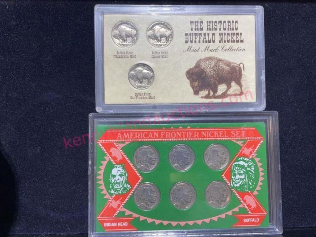 (9) Old Buffalo Nickels