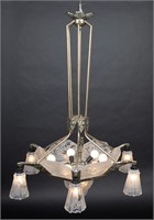 French Art Deco Chandelier by Jean Gauthier