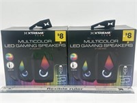 NEW Lot of 2- Xtrem Tech Milticolor LED Gaming