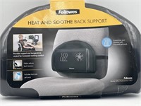 NEW Fellowes Heat & Soothe Back Support