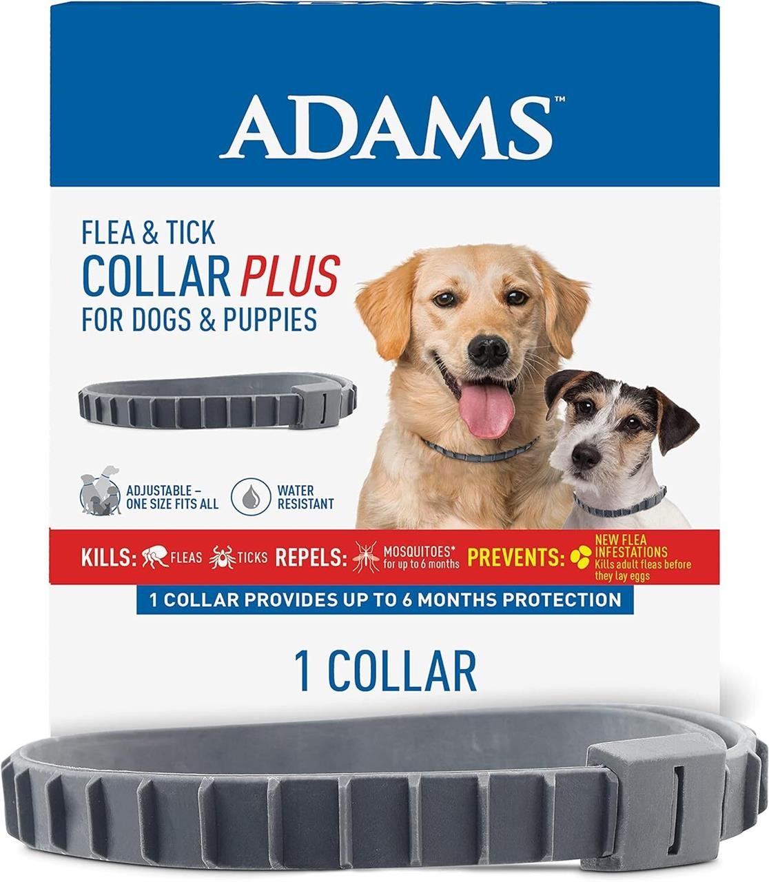Adams Flea & Tick Collar for Dogs  6-Months