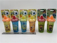 NEW Lot of 6- Nuby No Spill Kids Cup