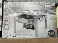 STAINELSS STEEL CHAFING DISH RETAIL $250