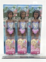 NEW Lot of 3- Barbie Swim Pool Party Doll