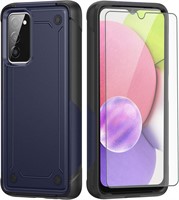 Galaxy A03s 5G Case  Tempered Glass  Blue