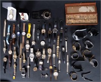 Large Vintage Wristwatch Lot Over 50 Watches