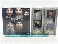 NEW Lot of 3- Duck Commander Puzzle & Bobble Heads