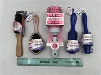 NEW Mixed Lot of 5 Hair Brushes