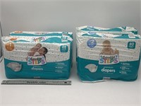 NEW Lot of 4- Size 1&2 Gentle Steps Diapers