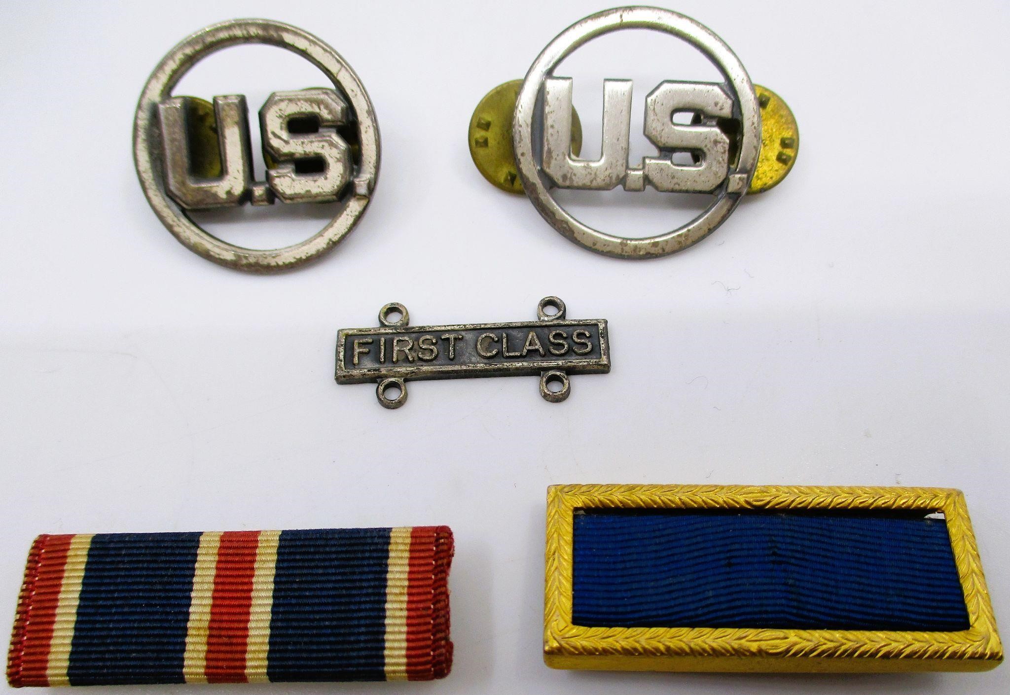 Lot of 5 US Military Pins and Bars