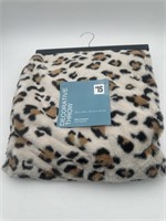 NEW Decorative Throw Plush Cheetah Print Blanket