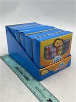 NEW Lot of 6-64ct Imagine Crayons w/ Sharpener