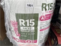 R15 FACED INSULATION