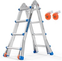 LUISLADDERS 4 Step 17 Ft Ladder  330 lbs