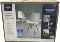 Bayside Eiffel Chair, White, 2-pack