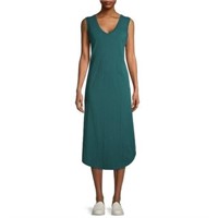 Time and Tru Women V-Neck Shirttail Dress S(4/6)