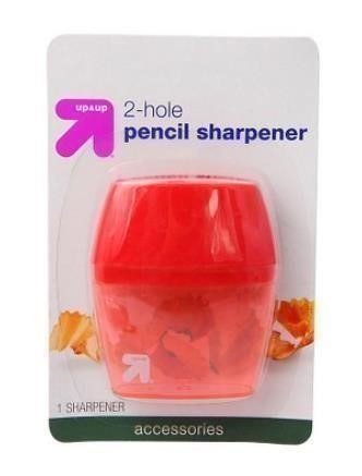 Pencil Sharpener 2 Hole 1ct (Red) - up & up