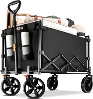 Foldable Wagon Cart  Ultra-Compact  Black