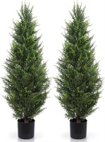 5ft Artificial Cedar Topiaries  Set of 2