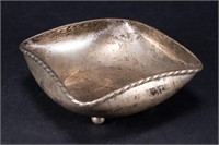 Modernist Sterling Silver Rectangular Footed Bowl
