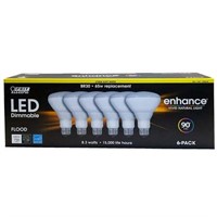 Feit LED Dimmable BR30 Bulbs 65W 6-Pack - NEW