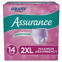 Assurance Women's Underwear  XXL (14 Count)