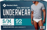 Member's Mark Protection Underwear for Men (S/M)