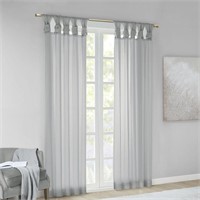 MADISON PARK Twisted Voile Window - Set of 2