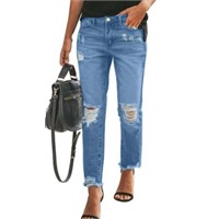 14  Sz 14 FARYSAYS Ripped Women's Jeans Slim Fit