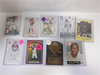 LOT OF 9 STAR ATHLETE CARDS