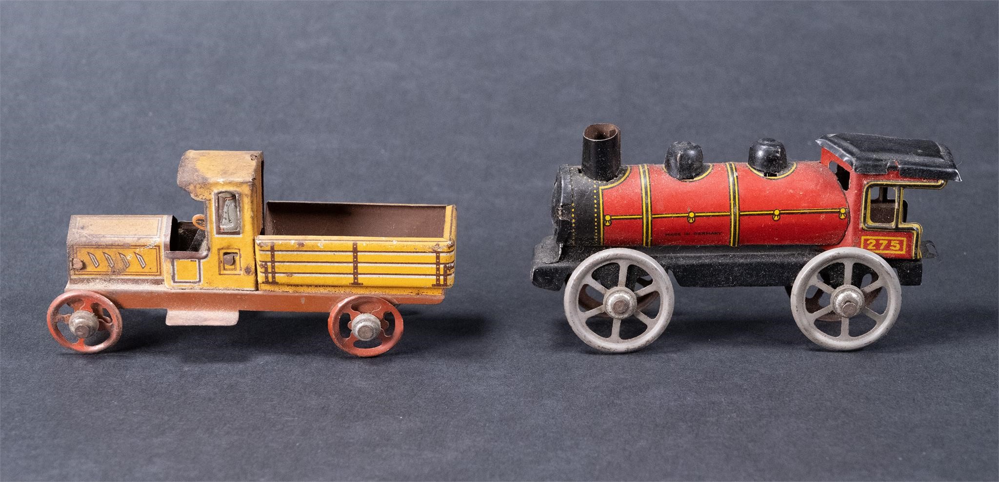 German Tin Litho Penny Toy Vehicle Group Lot