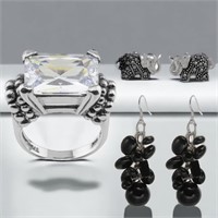Chic Sterling Silver Jewelry Trio