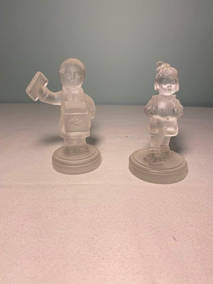 2 Crystal Goebel Hummel Figurines